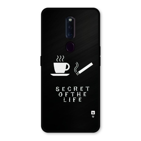 Secrate of Life Metal Back Case for Oppo F11 Pro