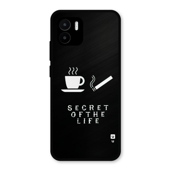 Secrate of Life Metal Back Case for Redmi A2