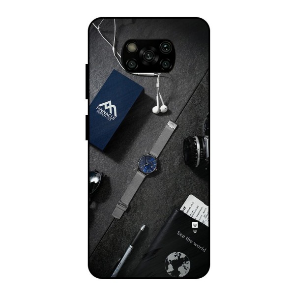 See The World Metal Back Case for Poco X3