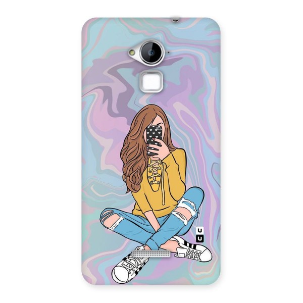 Selfie Girl Illustration Back Case for Coolpad Note 3