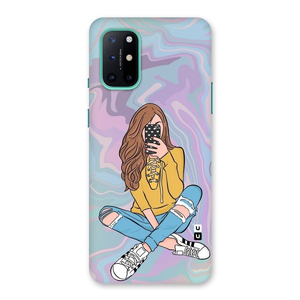 Selfie Girl Illustration Back Case for OnePlus 8T