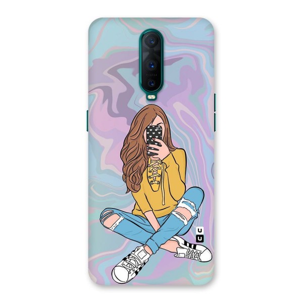 Selfie Girl Illustration Back Case for Oppo R17 Pro