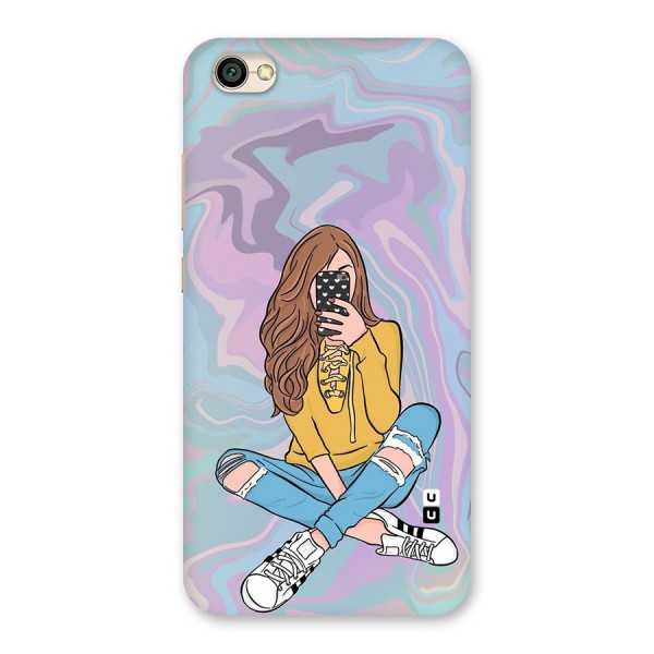 Selfie Girl Illustration Back Case for Redmi Y1 Lite