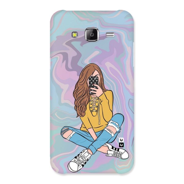 Selfie Girl Illustration Back Case for Samsung Galaxy J5