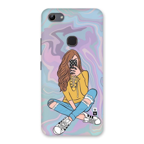 Selfie Girl Illustration Back Case for Vivo Y81