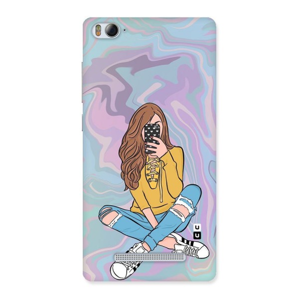 Selfie Girl Illustration Back Case for Xiaomi Mi4i