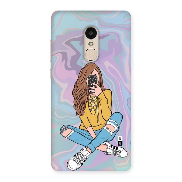 Selfie Girl Illustration Back Case for Xiaomi Redmi Note 4