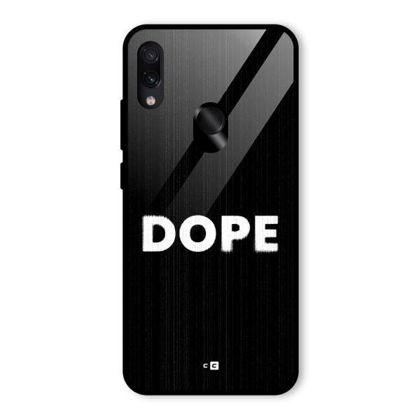 Sense Alert Glass Back Case for Redmi Note 7