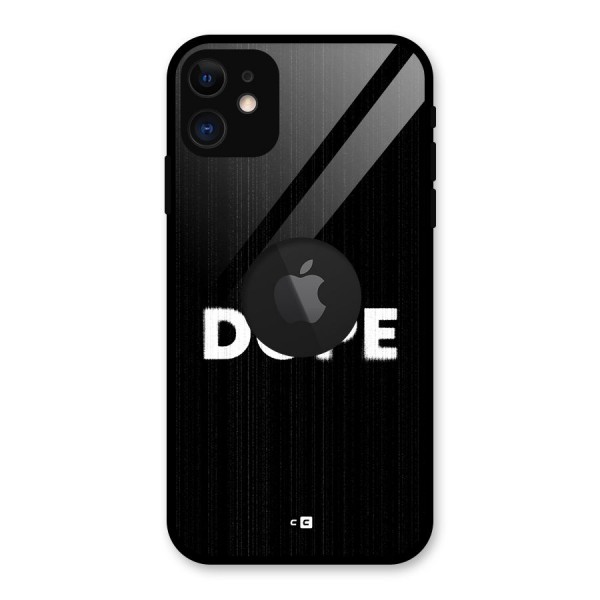 Sense Alert Glass Back Case for iPhone 11 Logo Cut