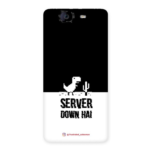 Server Down Hai Black Back Case for Canvas Knight A350