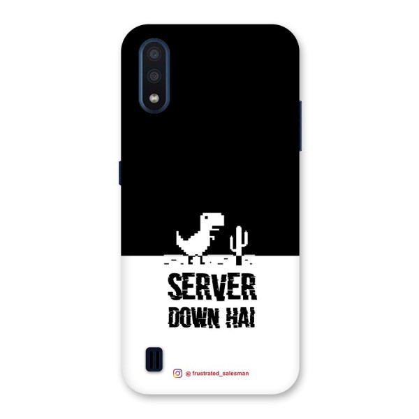 Server Down Hai Black Back Case for Galaxy M01