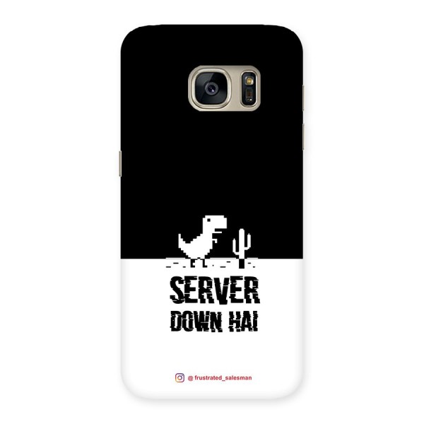 Server Down Hai Black Back Case for Galaxy S7