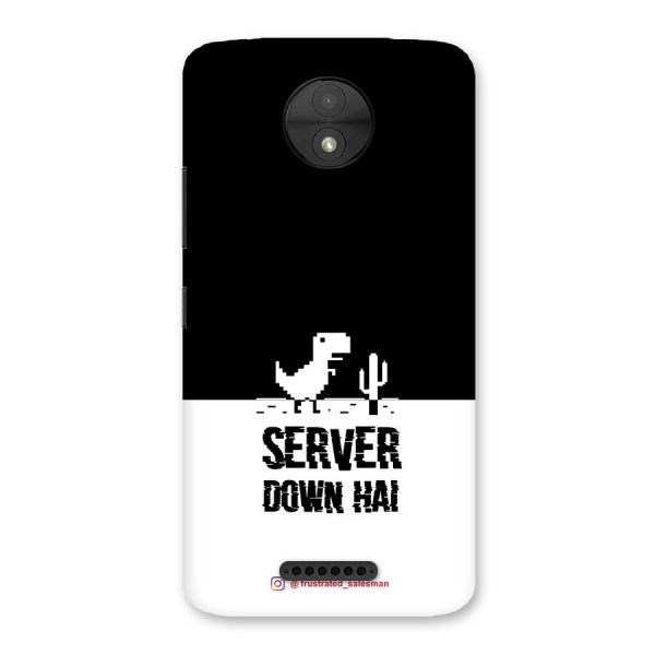 Server Down Hai Black Back Case for Moto C
