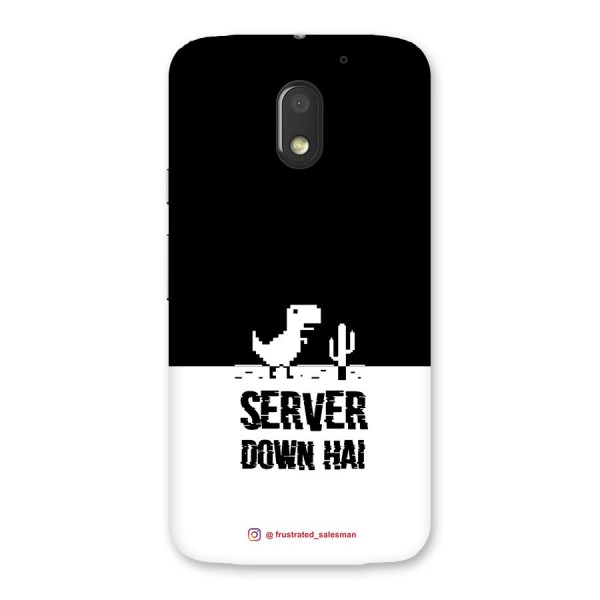 Server Down Hai Black Back Case for Moto E3 Power