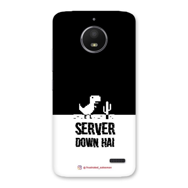 Server Down Hai Black Back Case for Moto E4