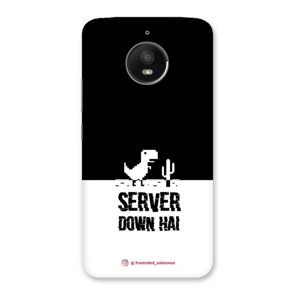 Server Down Hai Black Back Case for Moto E4 Plus