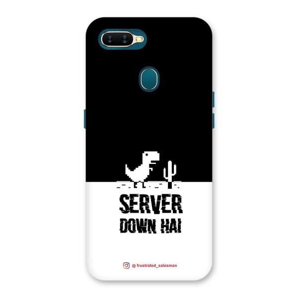 Server Down Hai Black Back Case for Oppo A12