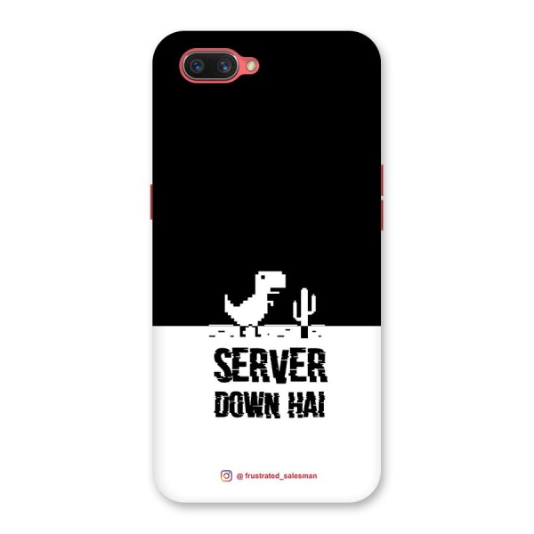 Server Down Hai Black Back Case for Oppo A3s