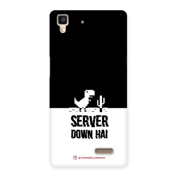 Server Down Hai Black Back Case for Oppo R7