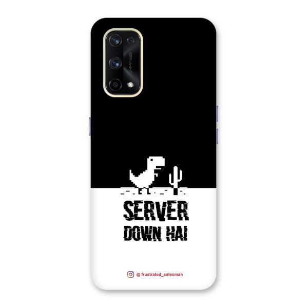 Server Down Hai Black Glass Back Case for Realme X7 Pro