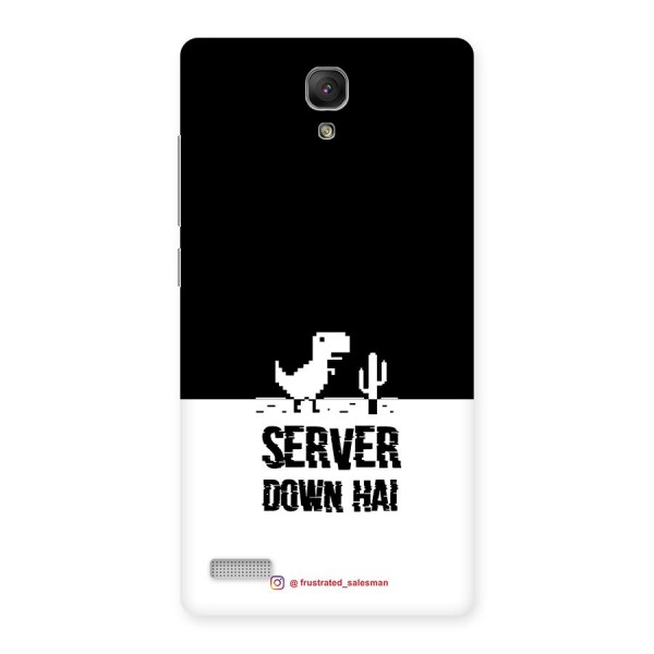 Server Down Hai Black Back Case for Redmi Note