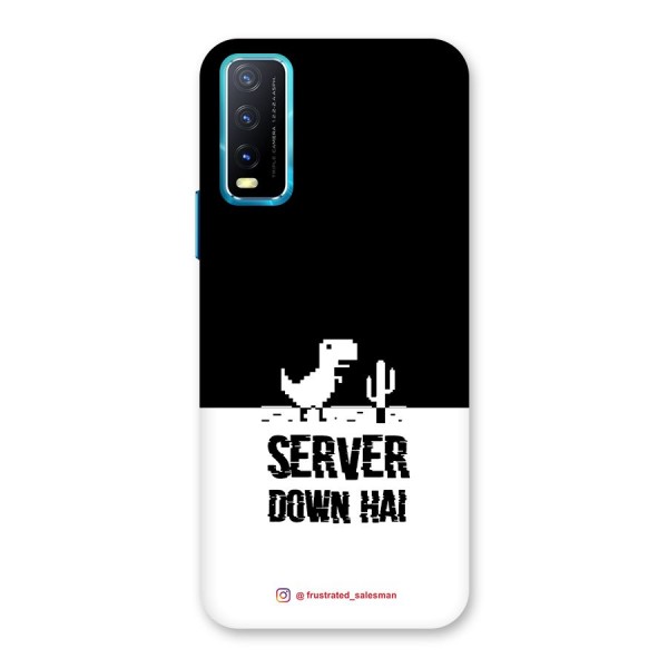 Server Down Hai Black Back Case for Vivo Y12s