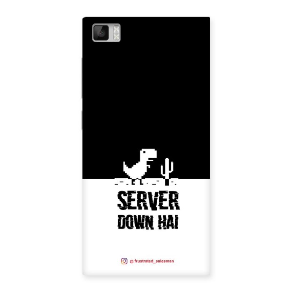 Server Down Hai Black Back Case for Xiaomi Mi3