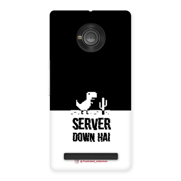 Server Down Hai Black Back Case for Yu Yuphoria