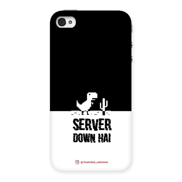 Server Down Hai Black Back Case for iPhone 4 4s