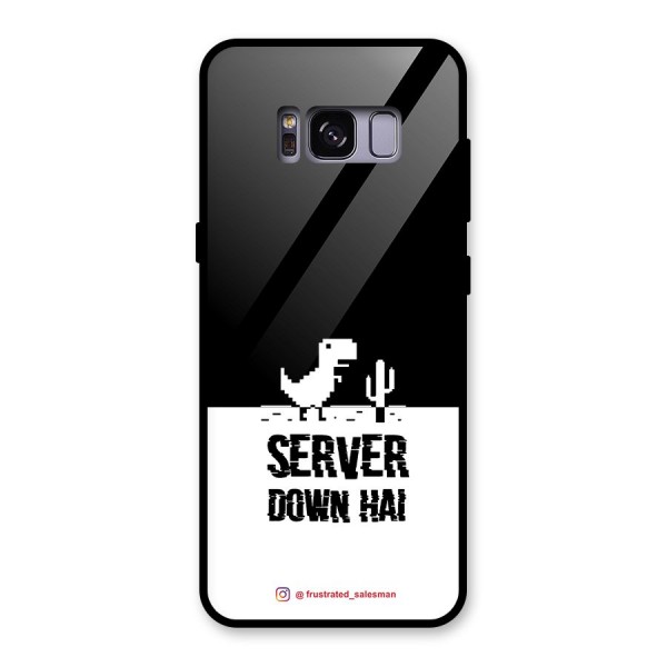 Server Down Hai Black Glass Back Case for Galaxy S8