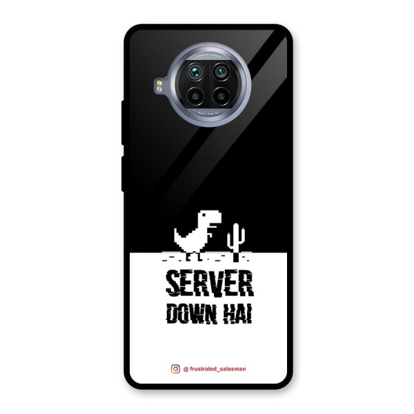 Server Down Hai Black Glass Back Case for Mi 10i