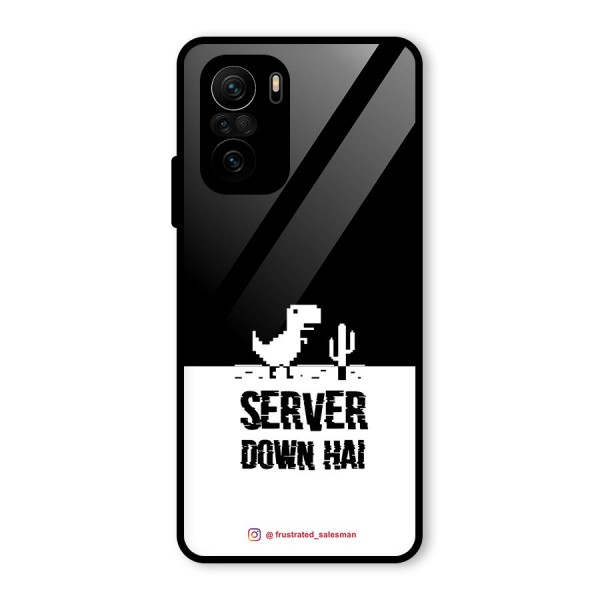 Server Down Hai Black Glass Back Case for Mi 11x