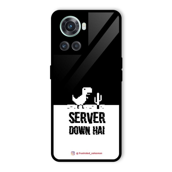 Server Down Hai Black Glass Back Case for OnePlus 10R