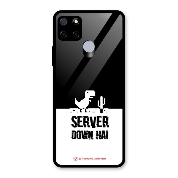 Server Down Hai Black Glass Back Case for Realme C12