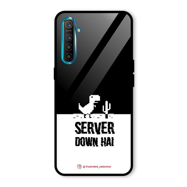 Server Down Hai Black Glass Back Case for Realme XT