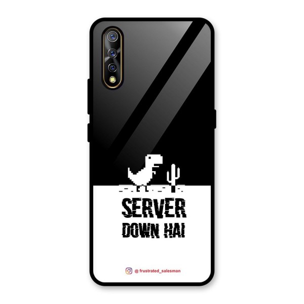 Server Down Hai Black Glass Back Case for Vivo Z1x