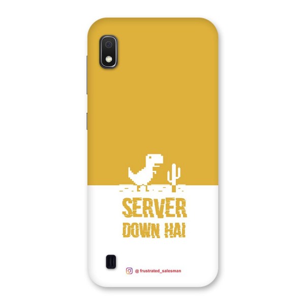 Server Down Hai Mustard Yellow Back Case for Galaxy A10