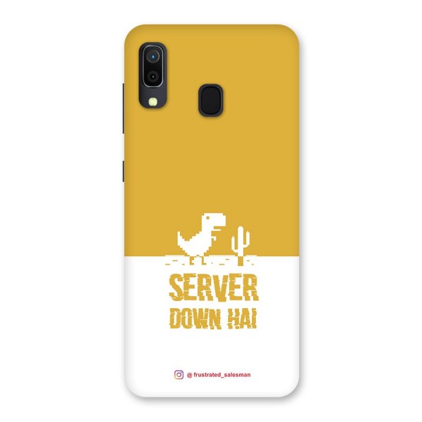 Server Down Hai Mustard Yellow Back Case for Galaxy A20