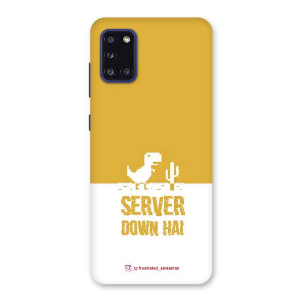 Server Down Hai Mustard Yellow Back Case for Galaxy A31