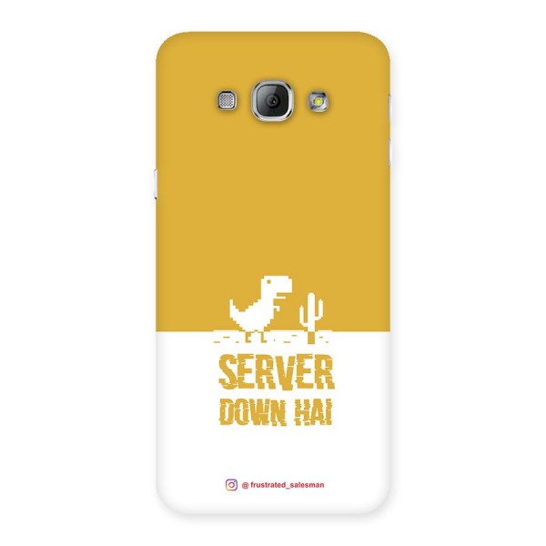 Server Down Hai Mustard Yellow Back Case for Galaxy A8