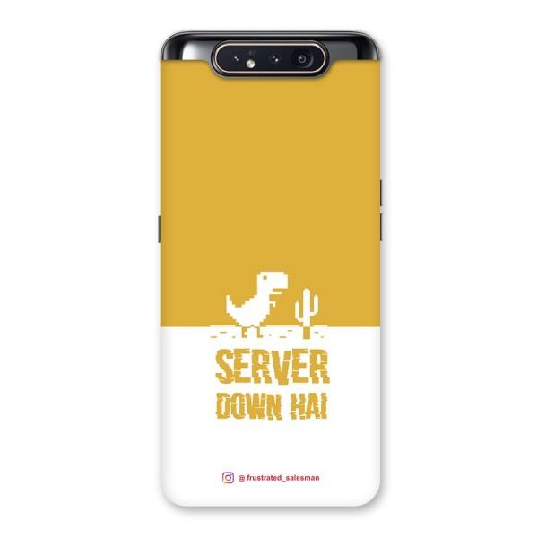 Server Down Hai Mustard Yellow Back Case for Galaxy A80