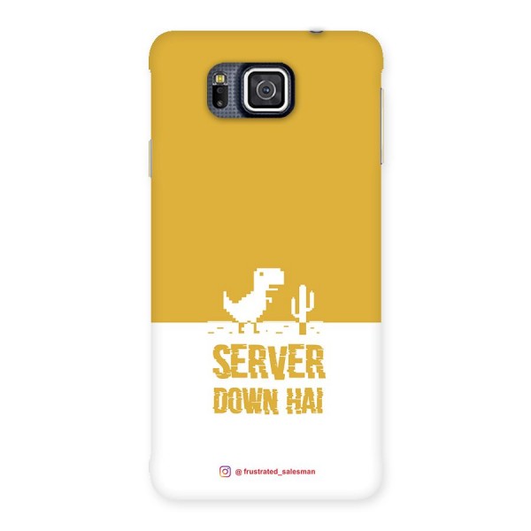 Server Down Hai Mustard Yellow Back Case for Galaxy Alpha