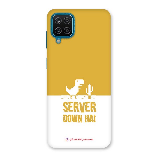 Server Down Hai Mustard Yellow Back Case for Galaxy F12