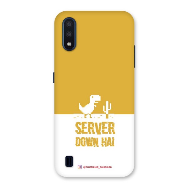 Server Down Hai Mustard Yellow Back Case for Galaxy M01