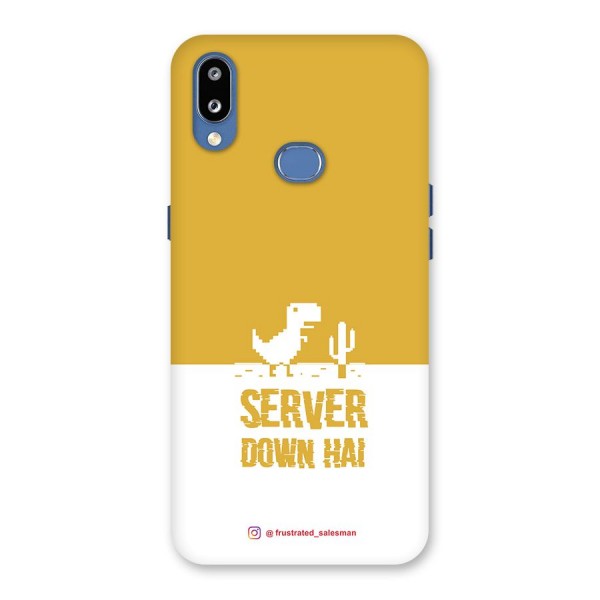 Server Down Hai Mustard Yellow Back Case for Galaxy M01s