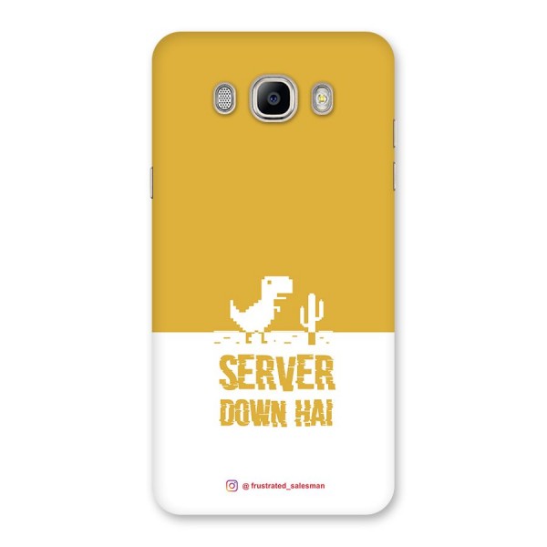 Server Down Hai Mustard Yellow Back Case for Galaxy On8