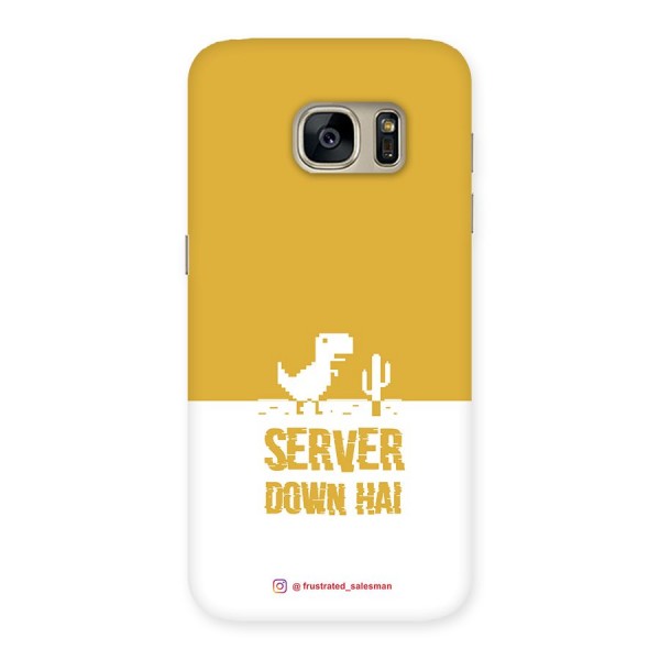 Server Down Hai Mustard Yellow Back Case for Galaxy S7