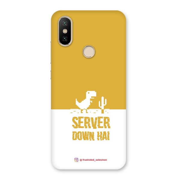 Server Down Hai Mustard Yellow Back Case for Mi A2