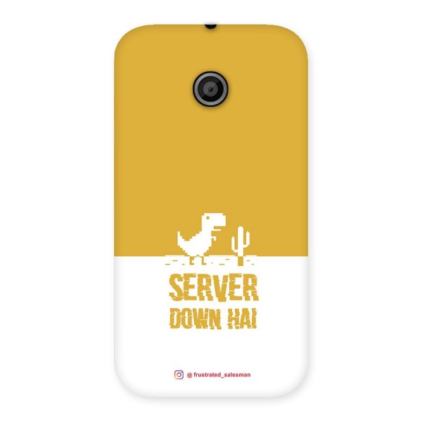 Server Down Hai Mustard Yellow Back Case for Moto E