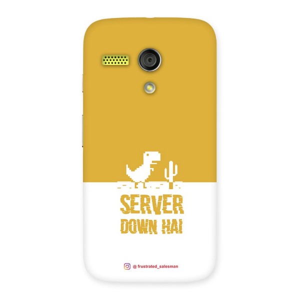 Server Down Hai Mustard Yellow Back Case for Moto G